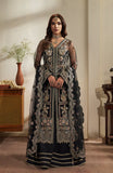 Fabiha Fatima Mehar-o-Maah Embroidered Net Unstitched 3Pc Suit - OPAL