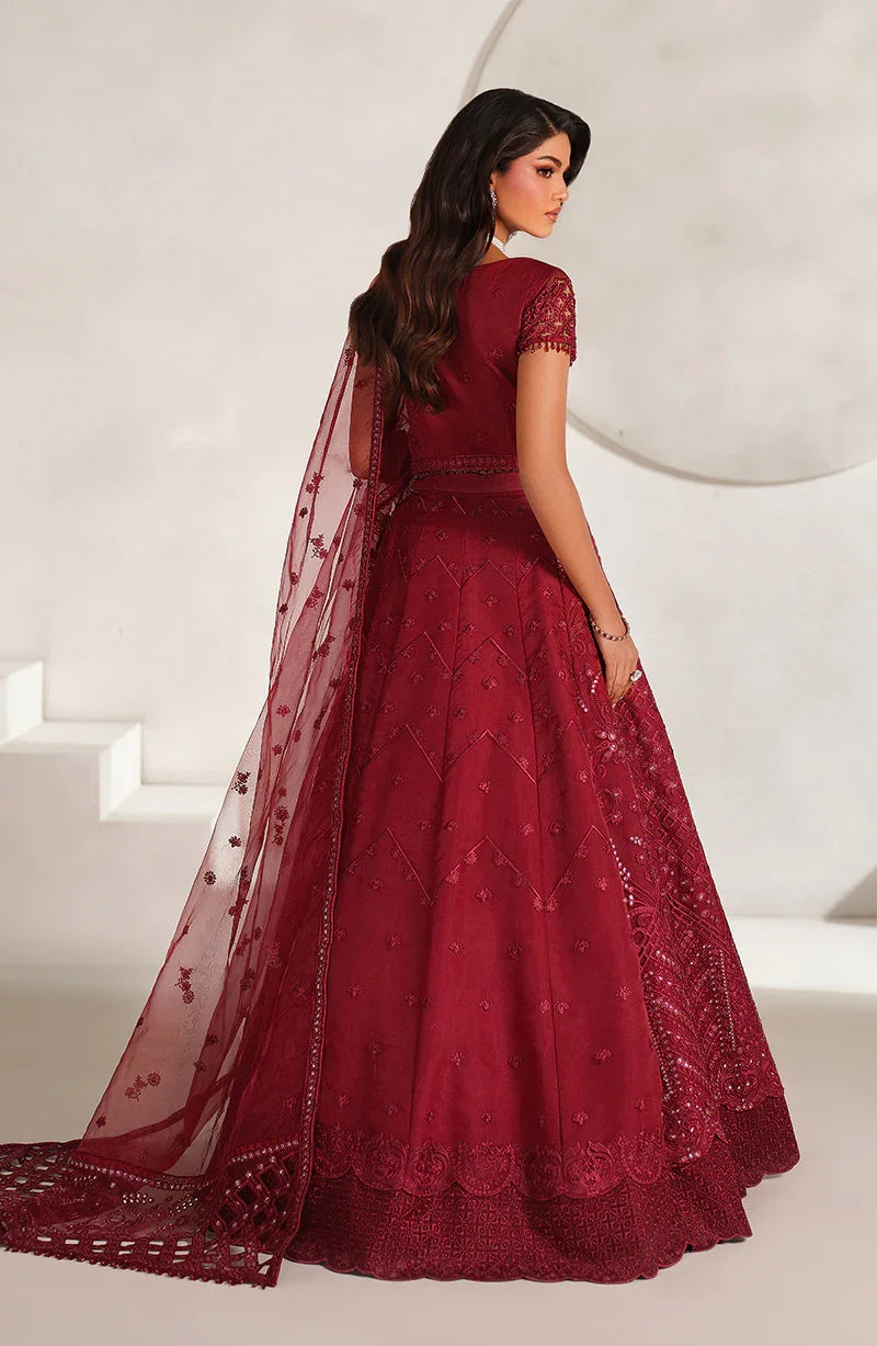 Zarif Muse Thread Embroidered Organza Unstitched 3Pc Suit ZE-MT-01 Sheen