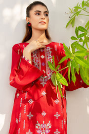 Safwa Embroidered Cotton Pret 2Pc Suit ( Shirt / Trouser ) 2P-EMB-149