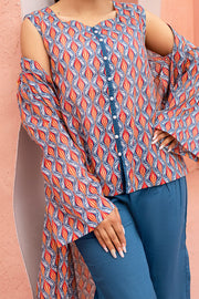 Safwa Orla Unstitched Printed Lawn 2Piece Suit - OR 64