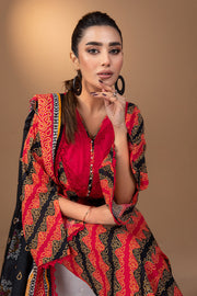 Ixora by Safwa Fine Printed Doria Lawn Unstitched 3Pc Suit ICS-28