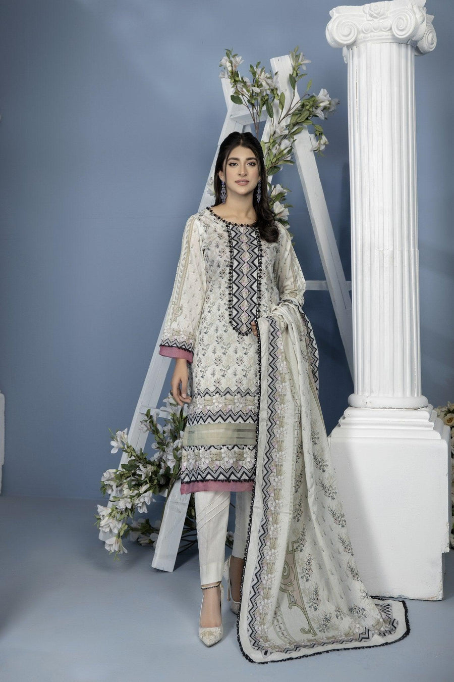 MK-19 -SAFWA MOTHER LAWN COLLECTION VOL 02 Dresses | Dress Design | Pakistani Dresses | Online Shopping in Pakistan