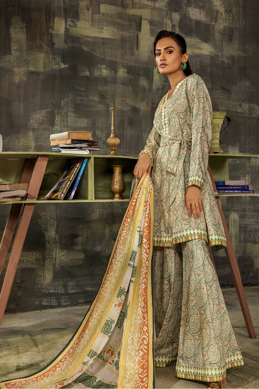 Melora by Safwa Digital Printed Doria Viscose Unstitched 3Pc Suit MLO-04