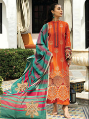 Zainab Chottani Embroidered Chikankari Lawn Unstitched 3Pc Suit D-01A Zynah