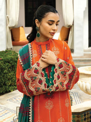 Zainab Chottani Embroidered Chikankari Lawn Unstitched 3Pc Suit D-01A Zynah