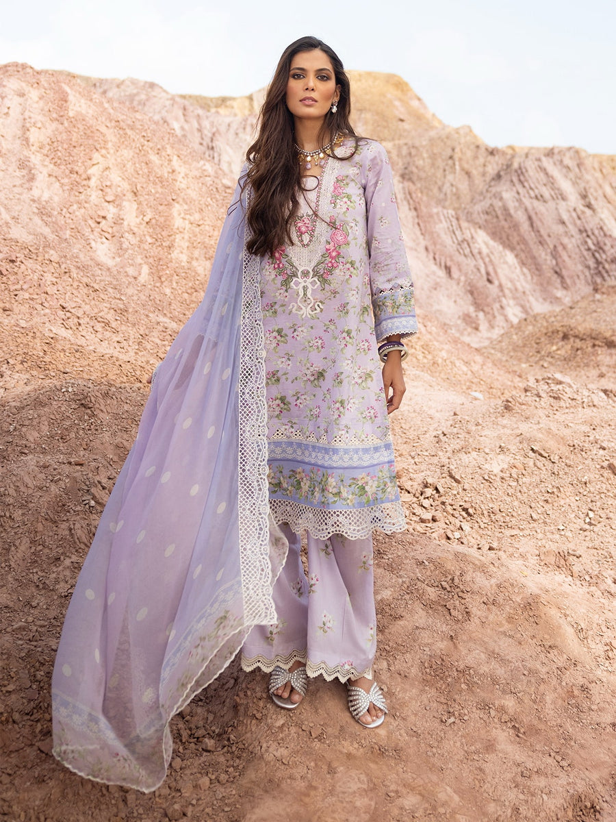 ELAF Premium Signature Embroidered Lawn Unstitched 3Pc Suit ESC-01A VIVIAN