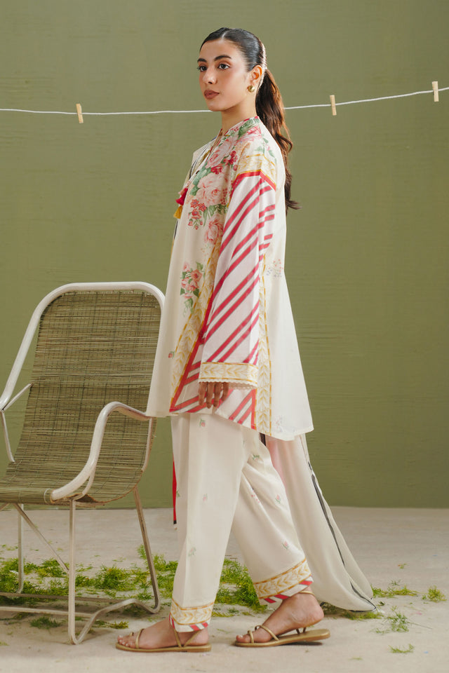 Coco by Zara Shahjahan Prints Unstitched Lawn 3Pc Suit D-01A Zeya