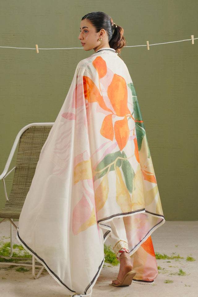 Coco by Zara Shahjahan Prints Unstitched Lawn 3Pc Suit D-01A Zeya