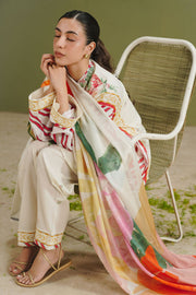 Coco by Zara Shahjahan Prints Unstitched Lawn 3Pc Suit D-01A Zeya