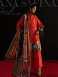 Sana Safinaz Embroidered Luxury Lawn Unstitched 3Pc Suit D-01A