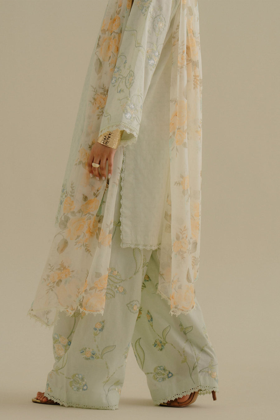 Coco by Zara Shahjahan Embroidered Lawn Unstitched 3Pc Suit 01B-ELVA