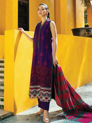 Zainab Chottani Embroidered Chikankari Lawn Unstitched 3Pc Suit D-01B Zynah