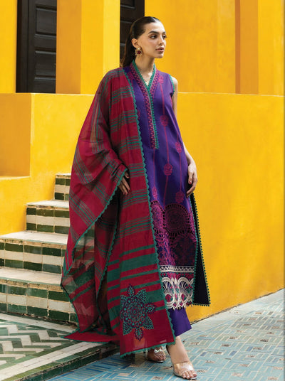 💕 Zainab Chottani Brand Digital Printed Shamooz Silk 3 PC Dress