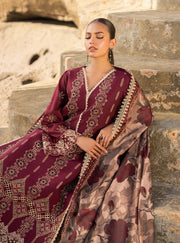 Zainab Chottani Embroidered Chikankari Lawn Unstitched 3Pc Suit D-01B Aysel