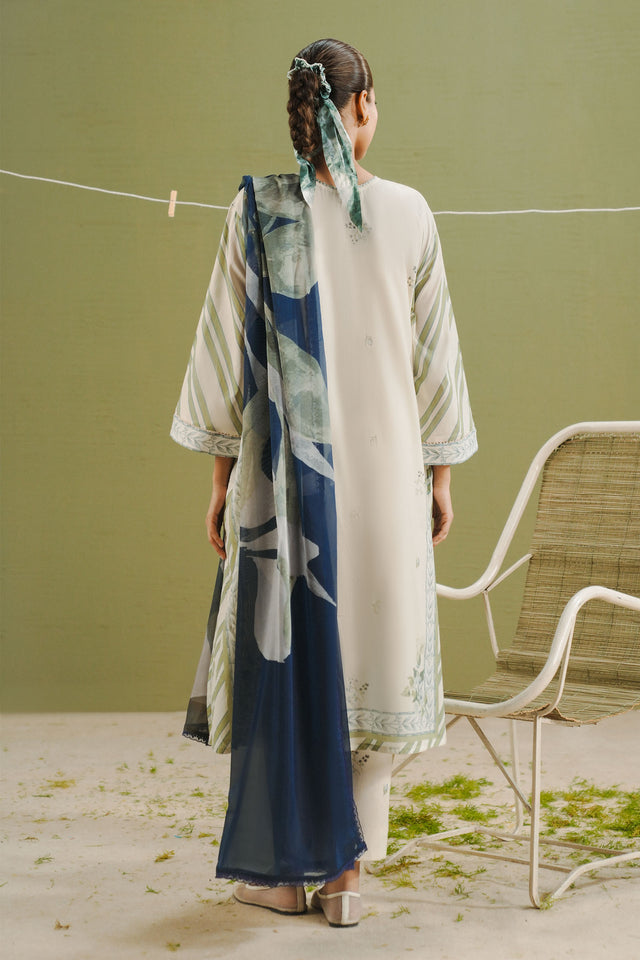 Coco by Zara Shahjahan Prints Unstitched Lawn 3Pc Suit D-01B Zeya