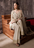 Maria Osama Khan Mystara Embroidered Organza Unstitched 3Pc Suit - Zeest