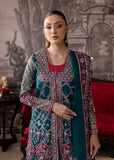 Maria Osama Khan Mystara Embroidered Organza Unstitched 3Pc Suit - Riva