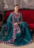 Maria Osama Khan Mystara Embroidered Organza Unstitched 3Pc Suit - Riva