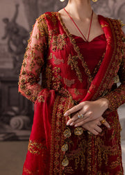 Maria Osama Khan Mystara Embroidered Organza Unstitched 3Pc Suit - Vanta