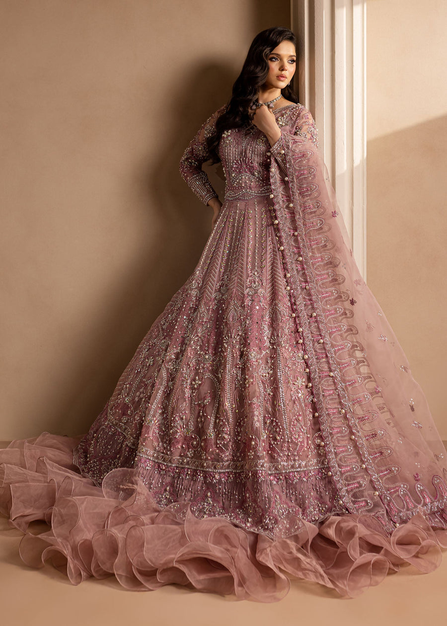 Lamhay by Maria Osama Khan Embroidered Organza Unstitched 3Pc Suit - Pakeezah