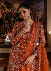 Lamhay by Maria Osama Khan Embroidered Organza Unstitched 3Pc Suit - Gulnaar