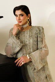 Alizeh Aymal Embroidered Chiffon Unstitched 3Pc SuitAF-BHM-4072-Javi