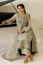 Alizeh Aymal Embroidered Chiffon Unstitched 3Pc SuitAF-BHM-4072-Javi