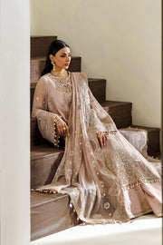 Alizeh Aymal Embroidered Chiffon Unstitched 3Pc SuitAF-BHM-4076-Reef