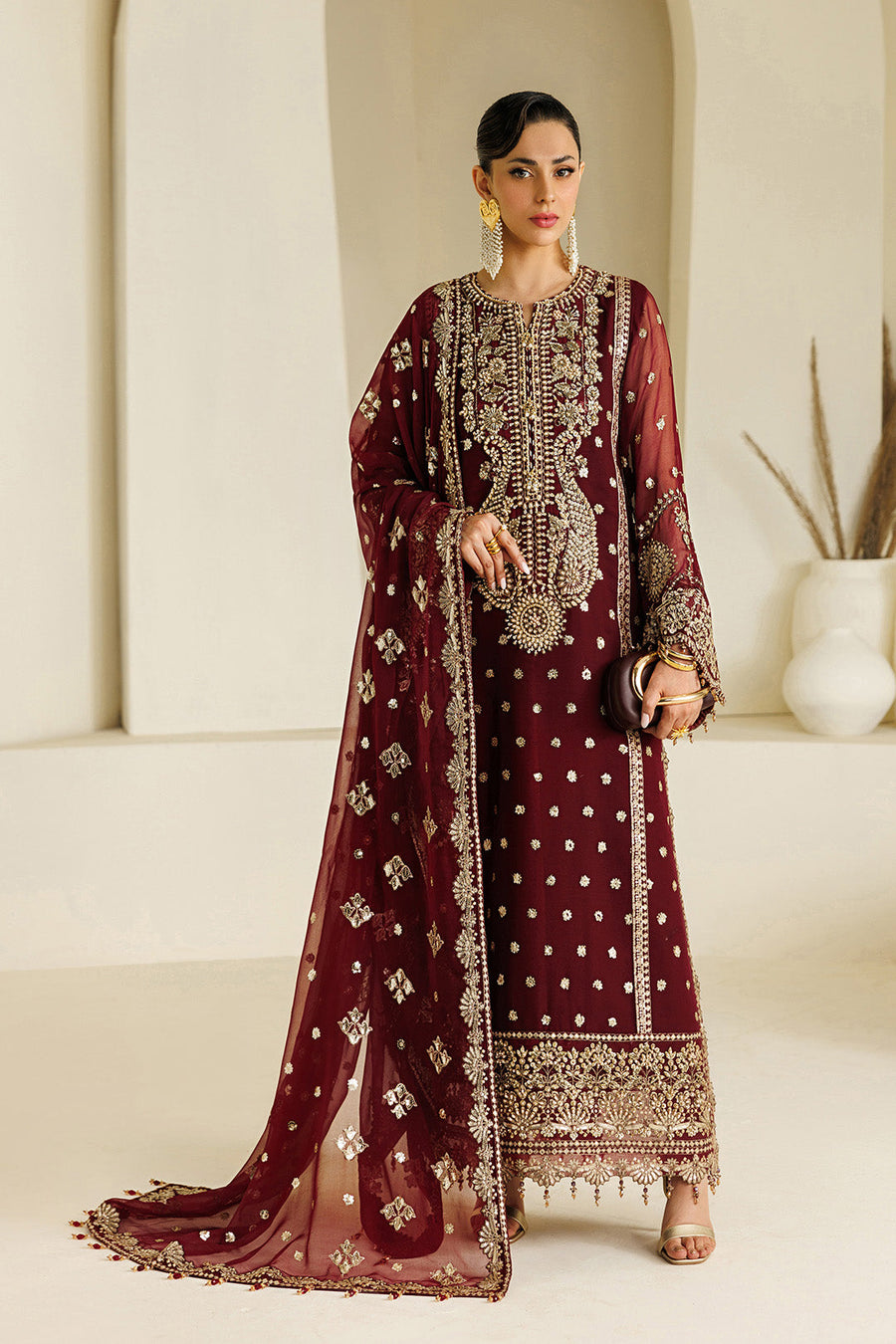Alizeh Aymal Embroidered Chiffon Unstitched 3Pc SuitAF-BHM-4071-Lira