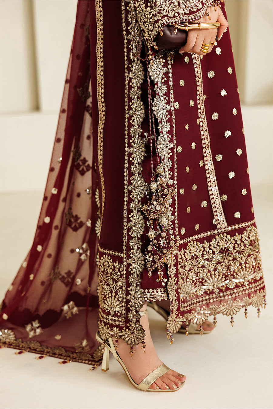 Alizeh Aymal Embroidered Chiffon Unstitched 3Pc SuitAF-BHM-4071-Lira