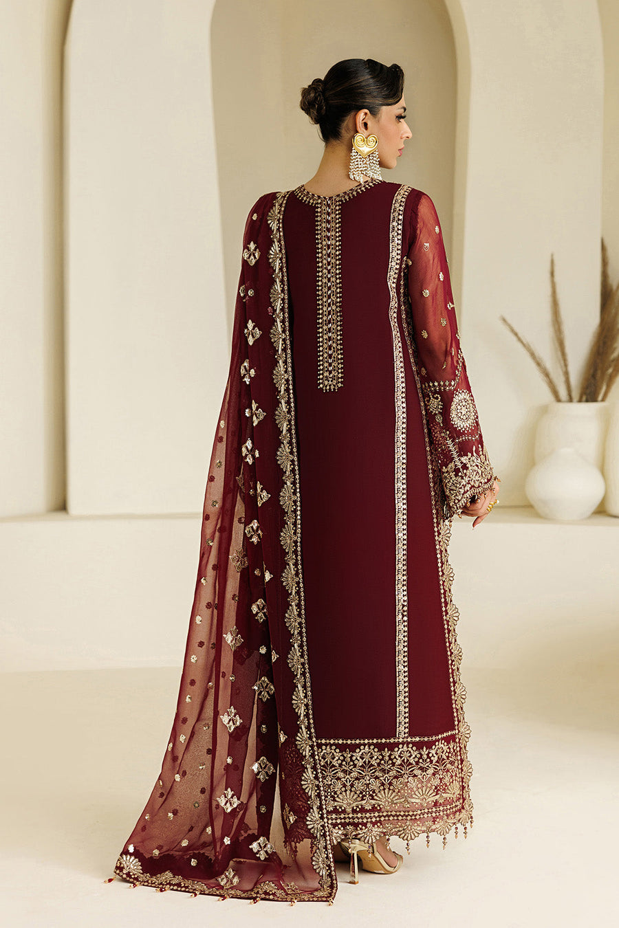 Alizeh Aymal Embroidered Chiffon Unstitched 3Pc SuitAF-BHM-4071-Lira