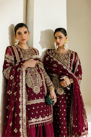 Alizeh Aymal Embroidered Chiffon Unstitched 3Pc SuitAF-BHM-4071-Lira