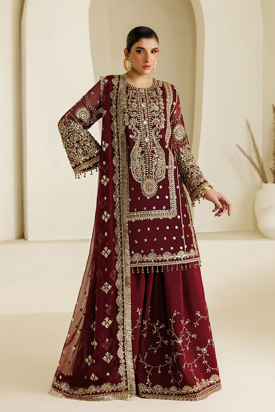 Alizeh Aymal Embroidered Chiffon Unstitched 3Pc SuitAF-BHM-4071-Lira