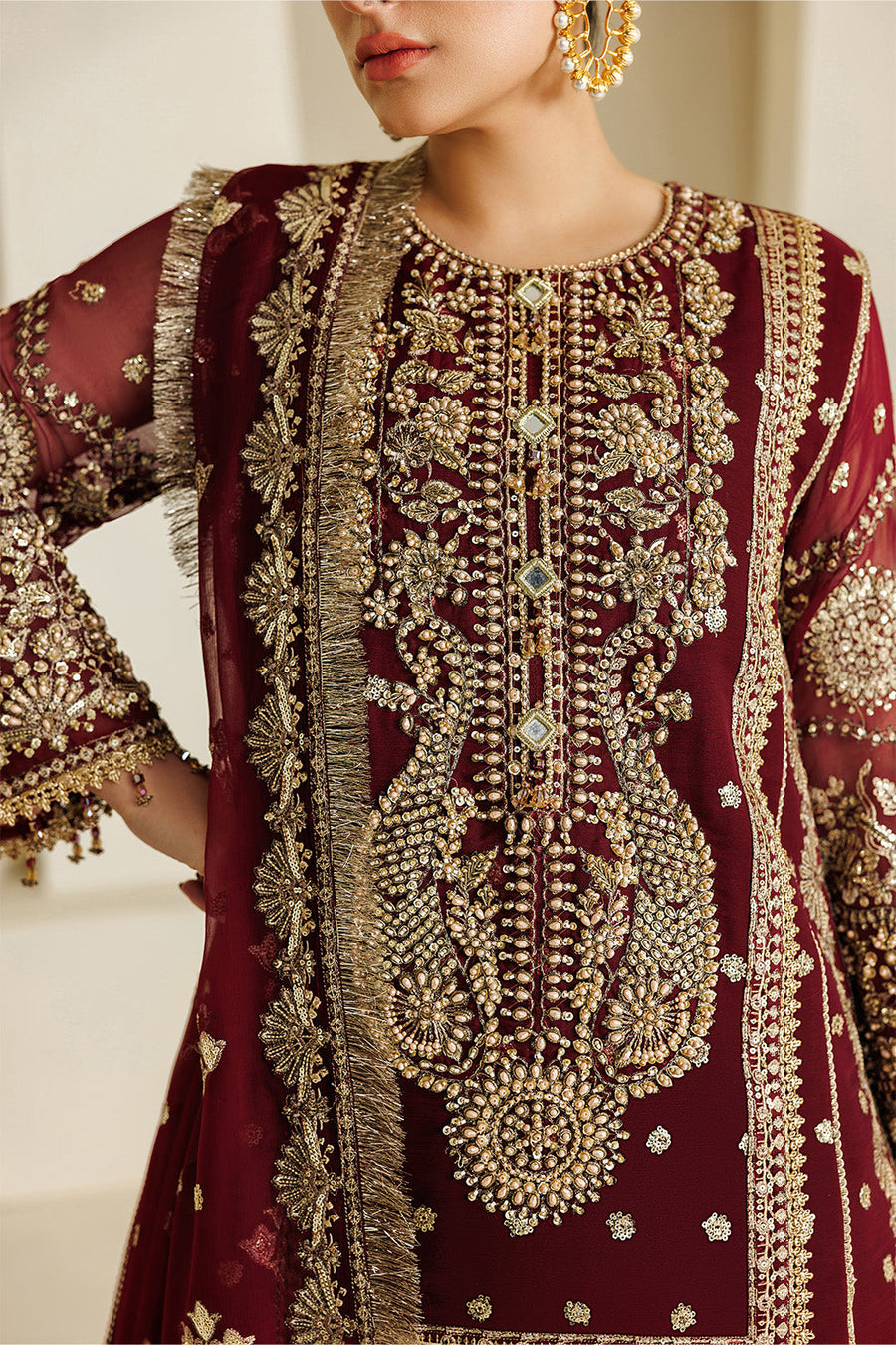 Alizeh Aymal Embroidered Chiffon Unstitched 3Pc SuitAF-BHM-4071-Lira