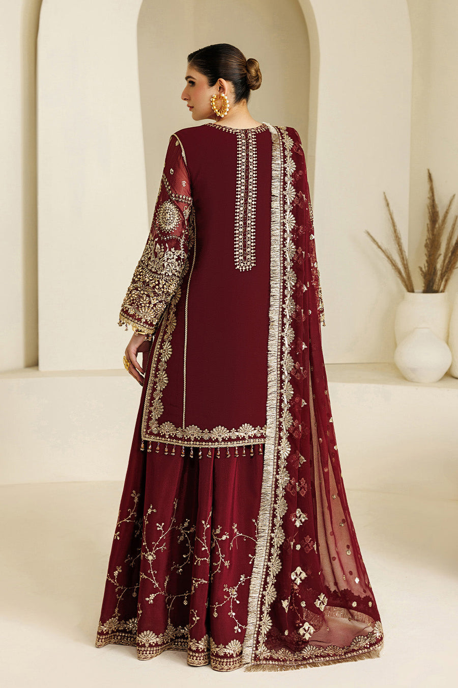 Alizeh Aymal Embroidered Chiffon Unstitched 3Pc SuitAF-BHM-4071-Lira