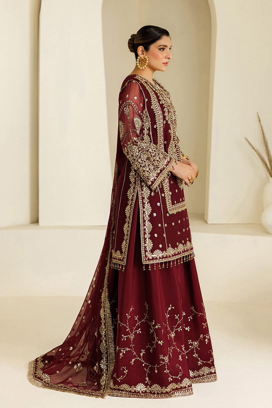 Alizeh Aymal Embroidered Chiffon Unstitched 3Pc SuitAF-BHM-4071-Lira