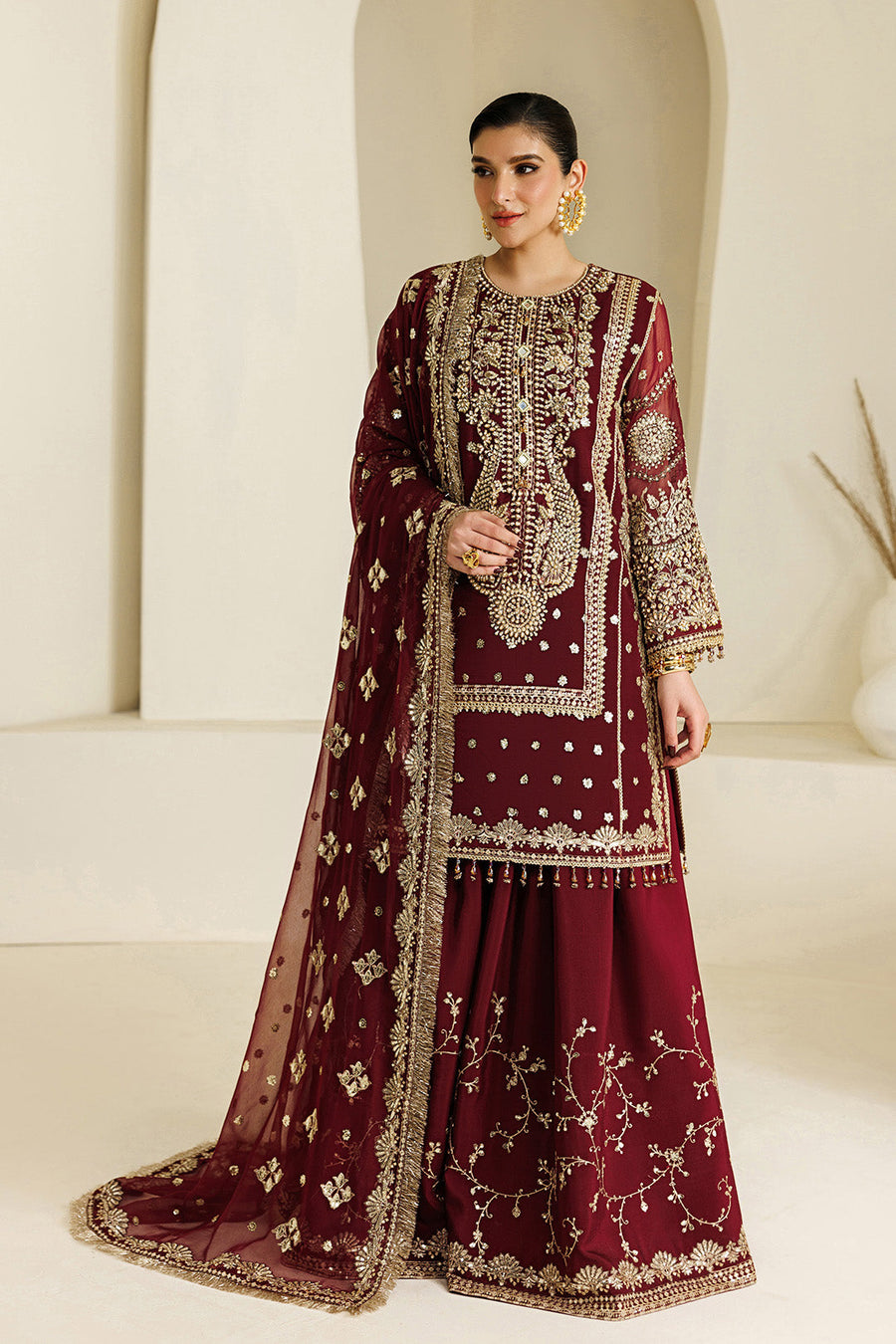 Alizeh Aymal Embroidered Chiffon Unstitched 3Pc SuitAF-BHM-4071-Lira