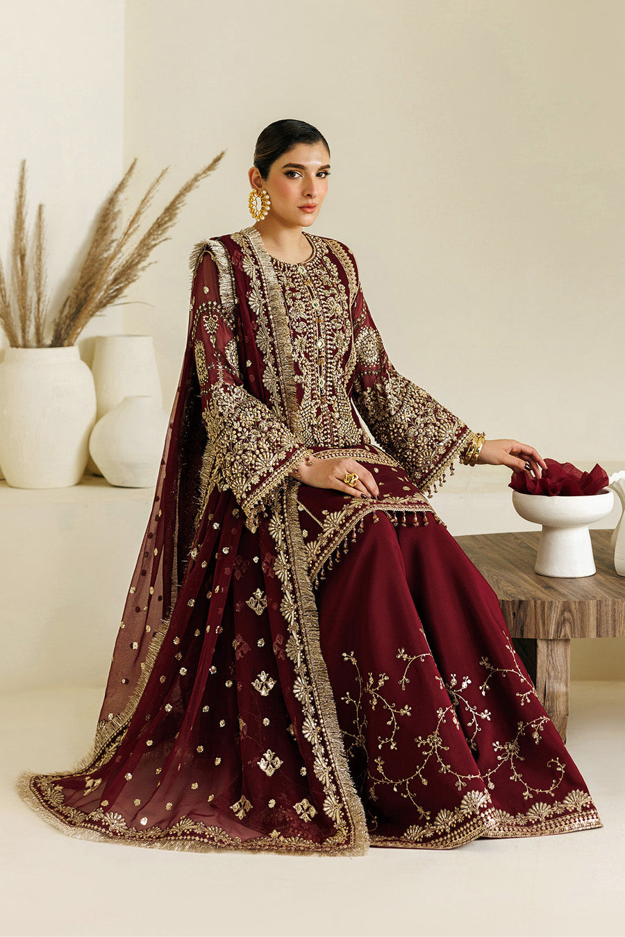 Alizeh Aymal Embroidered Chiffon Unstitched 3Pc SuitAF-BHM-4071-Lira