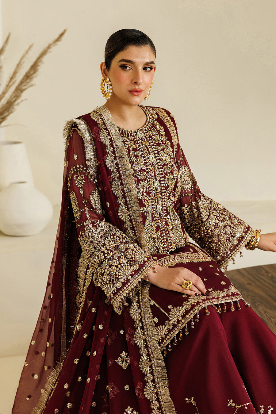 Alizeh Aymal Embroidered Chiffon Unstitched 3Pc SuitAF-BHM-4071-Lira