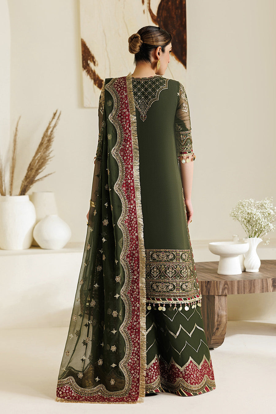 Alizeh Aymal Embroidered Chiffon Unstitched 3Pc SuitAF-BHM-4075-Hyan