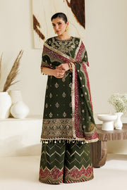 Alizeh Aymal Embroidered Chiffon Unstitched 3Pc SuitAF-BHM-4075-Hyan