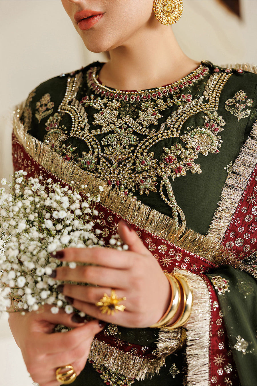 Alizeh Aymal Embroidered Chiffon Unstitched 3Pc SuitAF-BHM-4075-Hyan