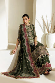 Alizeh Aymal Embroidered Chiffon Unstitched 3Pc SuitAF-BHM-4075-Hyan
