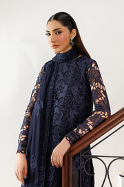 Zarif Nourah Embroidered Luxury Chiffon Unstitched 3Pc Suit - SARAYA