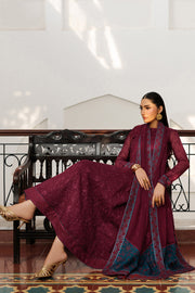 Zarif Nourah Embroidered Luxury Chiffon Unstitched 3Pc Suit - MAHAL