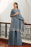 Zarif Nourah Embroidered Luxury Chiffon Unstitched 3Pc Suit - ZARMINA