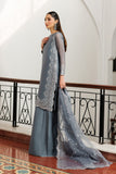 Zarif Nourah Embroidered Luxury Chiffon Unstitched 3Pc Suit - ZARMINA