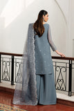 Zarif Nourah Embroidered Luxury Chiffon Unstitched 3Pc Suit - ZARMINA