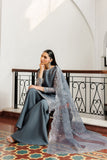 Zarif Nourah Embroidered Luxury Chiffon Unstitched 3Pc Suit - ZARMINA