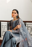 Zarif Nourah Embroidered Luxury Chiffon Unstitched 3Pc Suit - ZARMINA